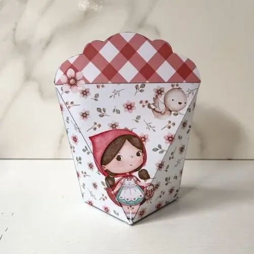 Kit 25 Caixas Personalizadas Chapeuzinho Vermelho Básicas