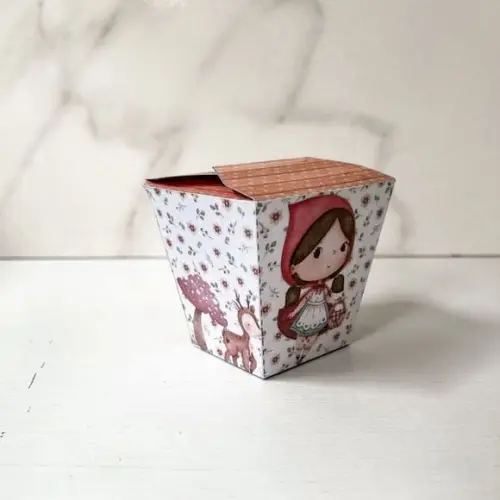 Kit 25 Caixas Personalizadas Chapeuzinho Vermelho Básicas