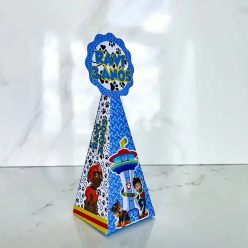 Kit 25 Caixas Personalizadas Patrulha Canina Menino Básicas