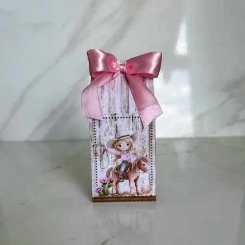 Kit 30 Caixas Personalizadas Boiadeira Aquarela Básicas