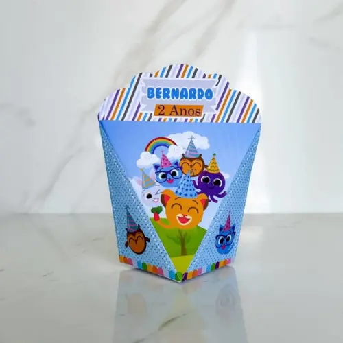 Kit 30 Caixas Personalizadas Bolofofos Menino Básicas
