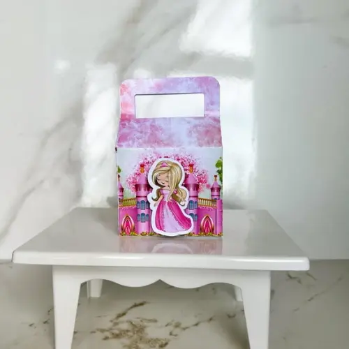 Kit 40 Caixas Lembrancinha Personalizada Princesas Cute Luxo
