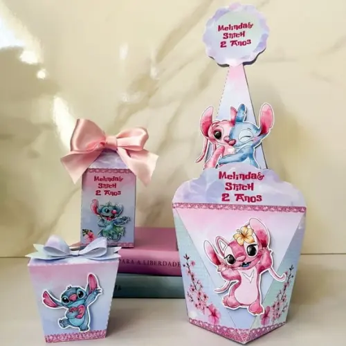 Kit 40 Caixas Stitch e Angel