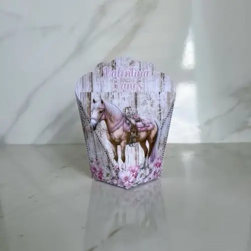 Kit 50 Caixas Personalizadas Boiadeira Aquarela Básicas
