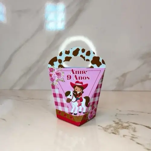 Kit 50 Caixas Personalizadas Boiadeira Cowgirls Básicas