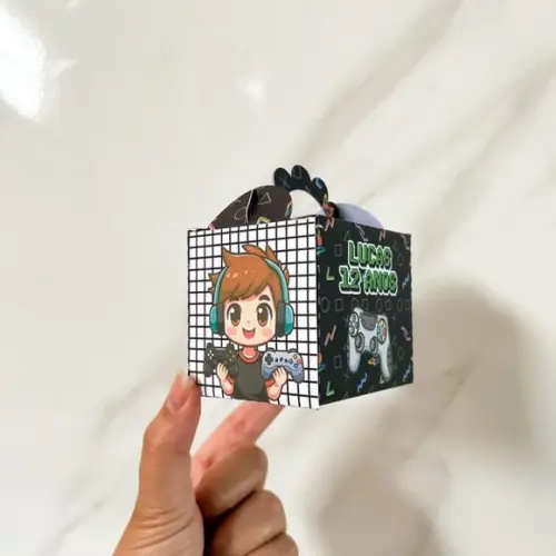 Kit 50 Caixas Personalizadas Video Game Gamer Menino Básicas