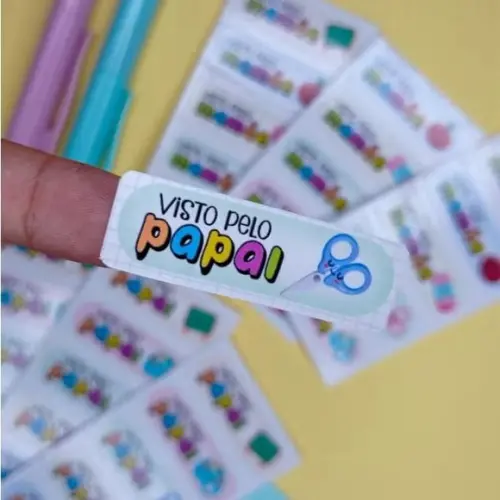 Kit Etiquetas Escolares 100 Unidades Visto pela Mamãe