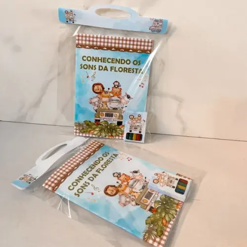 Kit de Colorir Personalizado Safari Baby