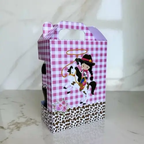 Maletinha Porta Refri Personalizada Boiadeira Lembrancinhas