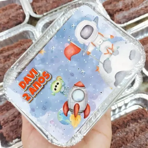 Marmitinha Astronauta Personalizada - 200g