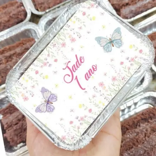 Marmitinha Jardim das Borboletas Personalizada - 200g