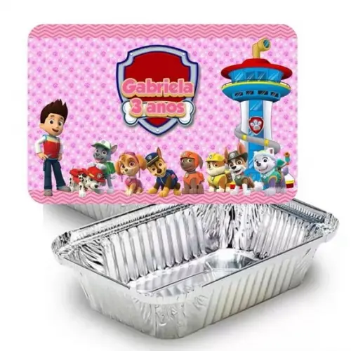 Marmitinha Patrulha Canina Menina Personalizada 220g