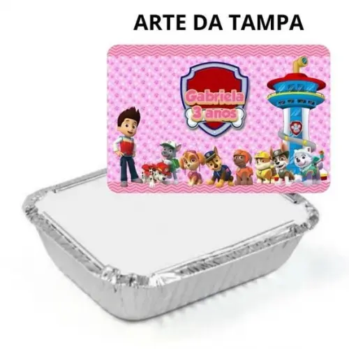 Marmitinha Patrulha Canina Menina Personalizada 220g