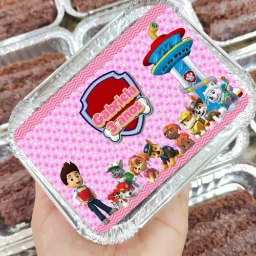 Marmitinha Patrulha Canina Menina Personalizada 220g
