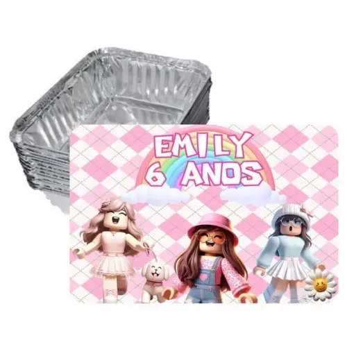 Marmitinha Roblox Menina Personalizada -220g