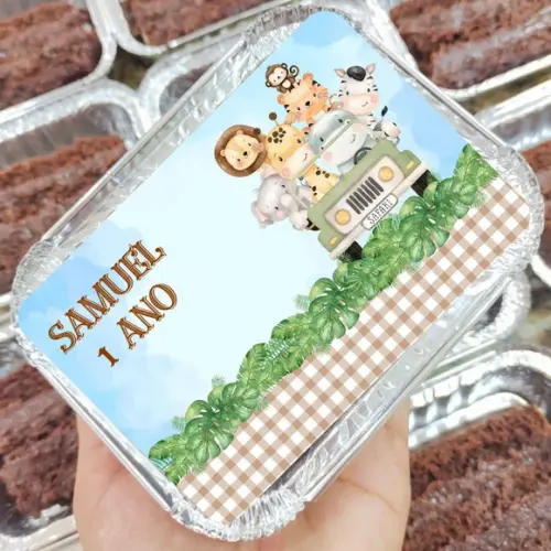 Marmitinha Safari Baby Personalizada 220g