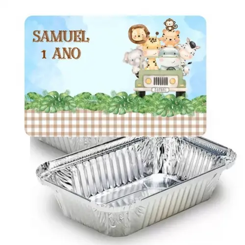 Marmitinha Safari Baby Personalizada 220g