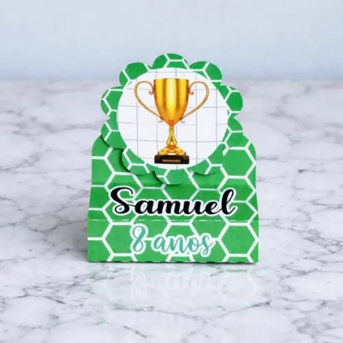 Porta Bis Duplo Personalizado Futebol Lembrancinha Festa