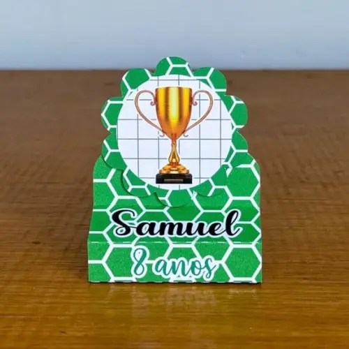 Porta Bis Duplo Personalizado Futebol Lembrancinha Festa