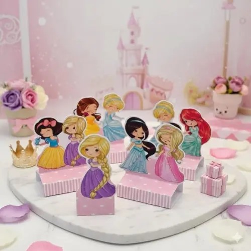 Porta Bis Duplo Princesas Cute Lembrancinha Festa