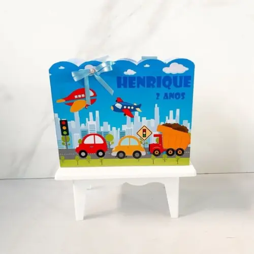 Sacolinha Personalizada Carrinhos