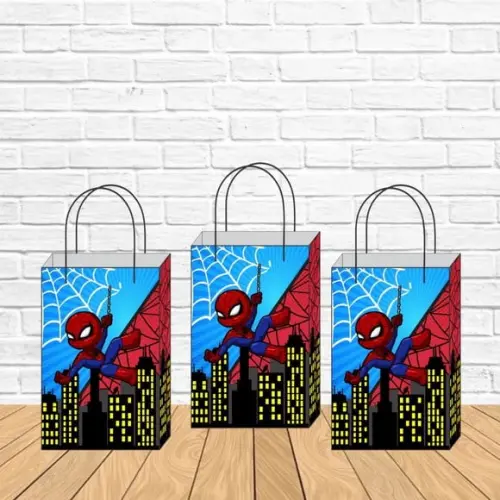 Sacolinha P Vertical Personalizada Homem Aranha Lembrancinha