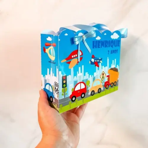 Sacolinha Personalizada Carrinhos