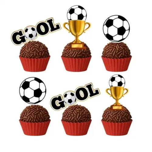 Topper Docinho Futebol - 4cm