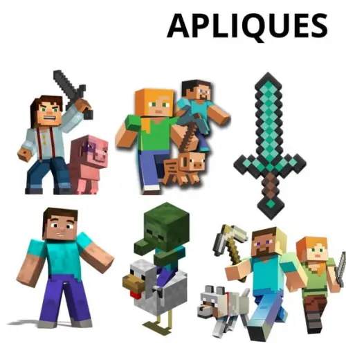 Topper Docinho Minecraft- 4cm