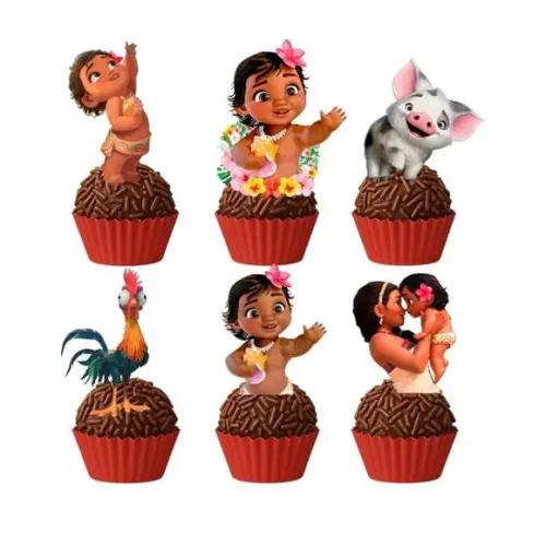 Topper Docinho Moana Baby- 4cm