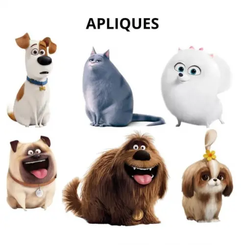 Topper Docinho Pets a Vida Secreta dos Bichos- 4cm