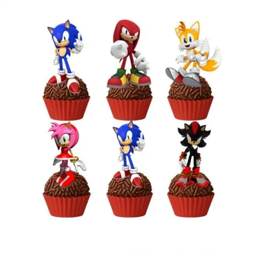 Topper Docinho Sonic - 4cm