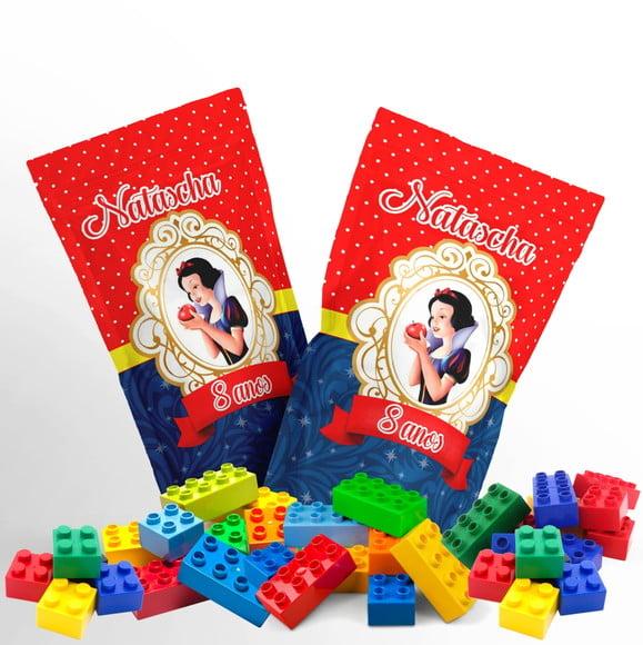 Blocos de Montar Branca de Neve no Saquinho Metalizado Zip