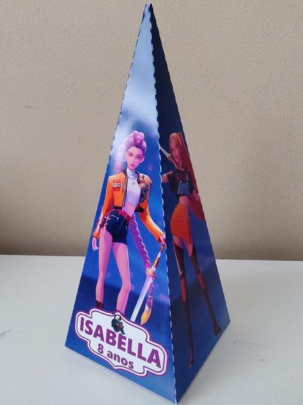Caixa Cone Personalizada Guerreiras do Kpop Festa