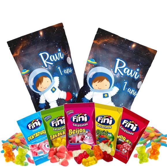 Fini Astronauta no Saquinho Metalizado Zip Lock