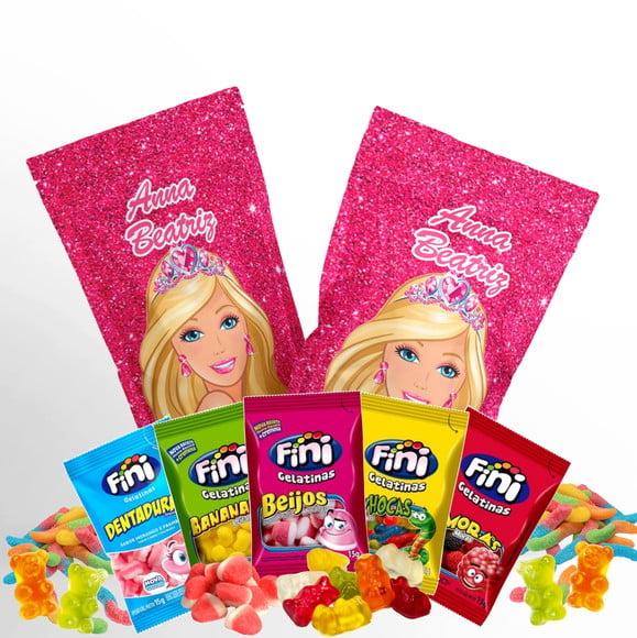 Fini Barbie no Saquinho Metalizado Zip Lock