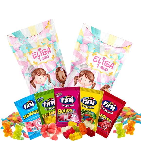 Fini Circo Rosa no Saquinho Metalizado Zip Lock