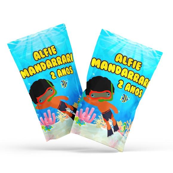 Fini Fundo do Mar no Saquinho Metalizado Zip Lock