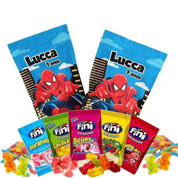 Fini Homem Aranha no Saquinho Metalizado Zip Lock