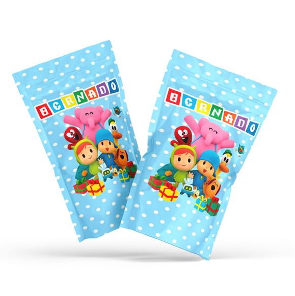 Fini Pocoyo no Saquinho Metalizado Zip Lock