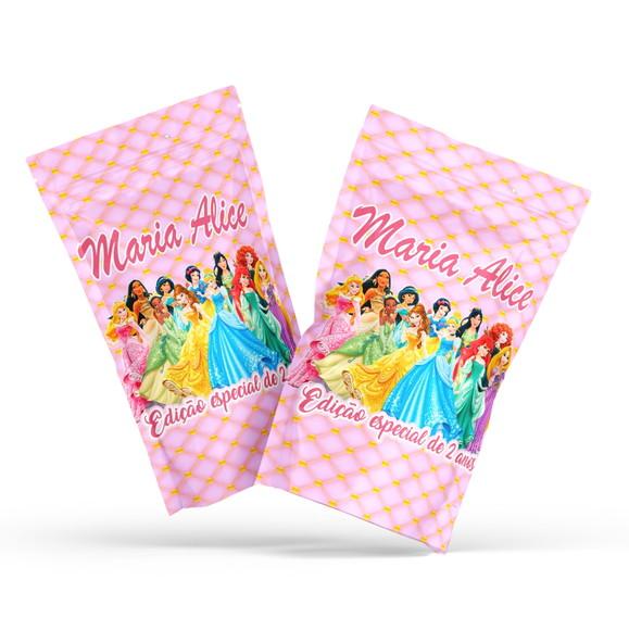 Fini Princesas no Saquinho Metalizado Zip Lock