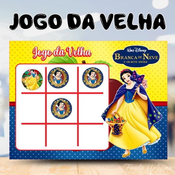 Jogo da Velha Branca de Neve Lembrancinha Personalizada