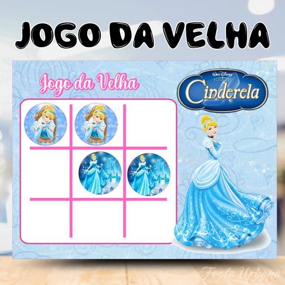 Jogo da Velha Cinderela Lembrancinha Personalizada