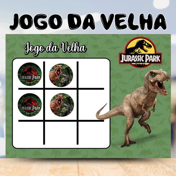 Jogo da Velha Jurassic Park Lembrancinha Personalizada