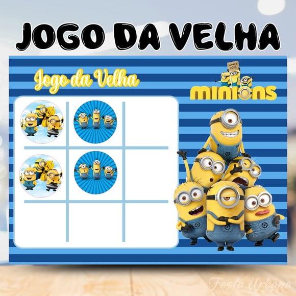 Jogo da Velha Minions Lembrancinha Personalizada