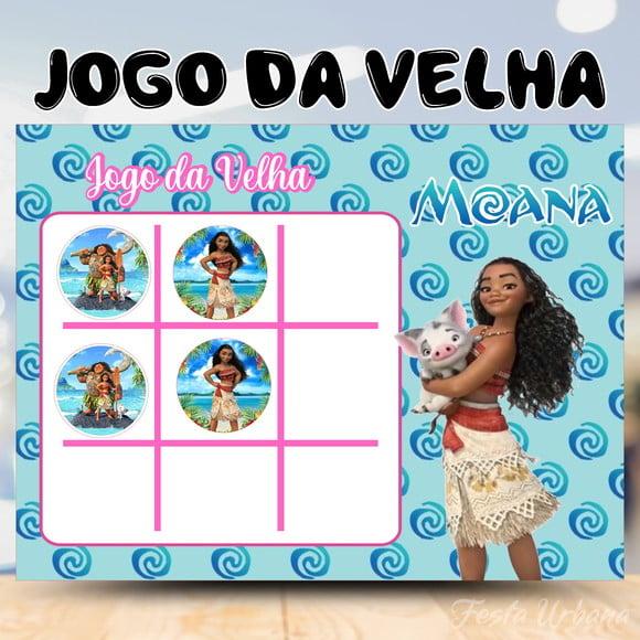 Jogo da Velha Moana Lembrancinha Personalizada