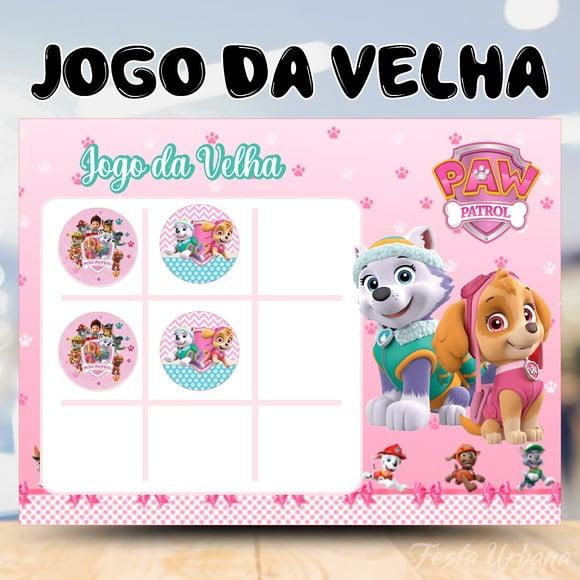 Jogo da Velha Patrulha Canina Menina