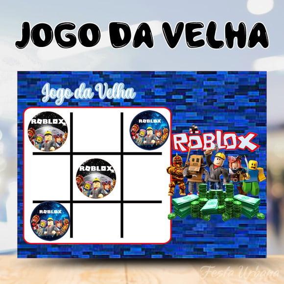 Jogo da Velha Roblox Lembrancinha Personalizada