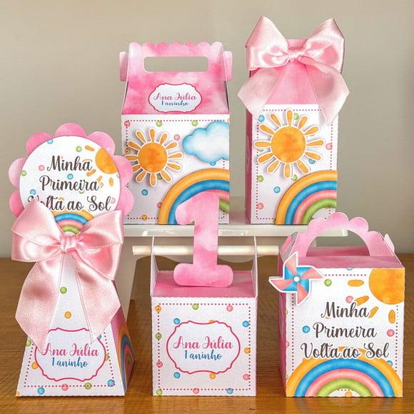 Kit 15 Lembrancinhas Personalizadas Primeira Volta ao Sol