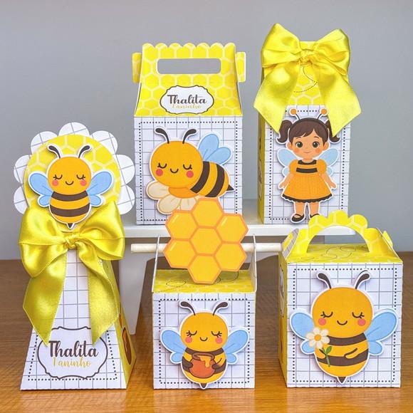 Kit 30 Lembrancinhas Personalizadas Abelhinha